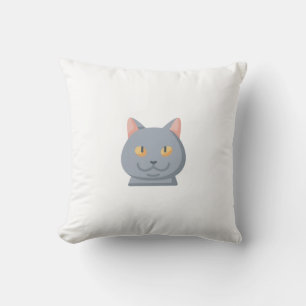 British shorthair throw pillow
