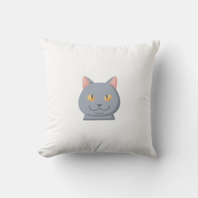 British shorthair throw pillow (Front)