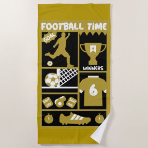 British Soccer Football    Beach Towel