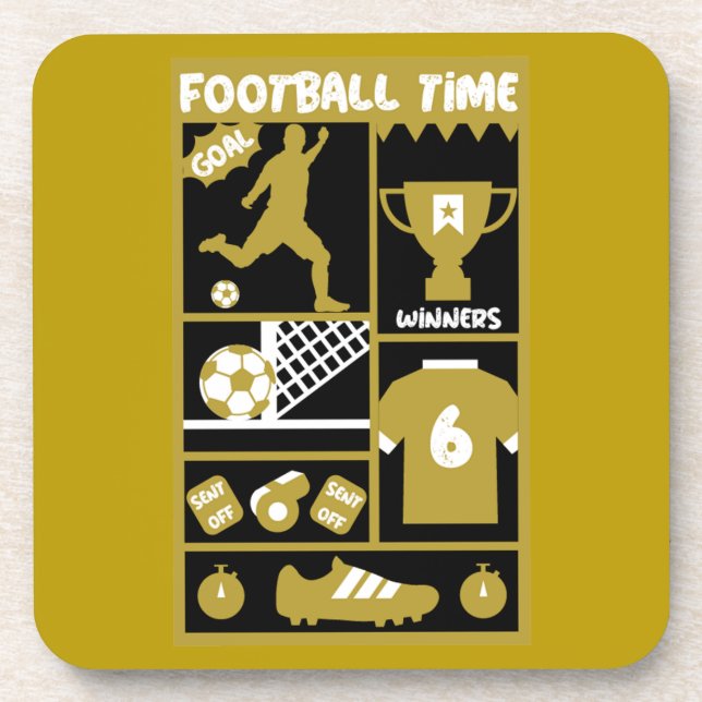 British Soccer Football     Coaster (Front)