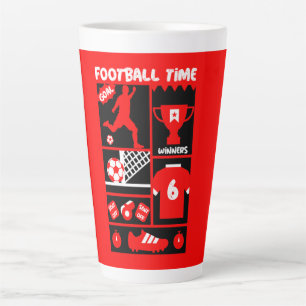 British Soccer Football  Latte Mug
