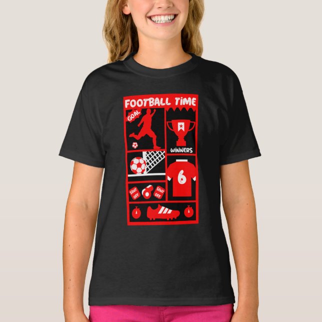 British Soccer Football  T-Shirt (Front)