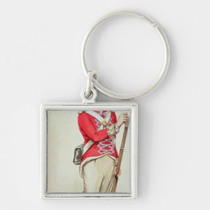British soldier in Napoleonic times Keychain