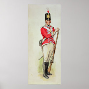 British soldier in Napoleonic times Poster