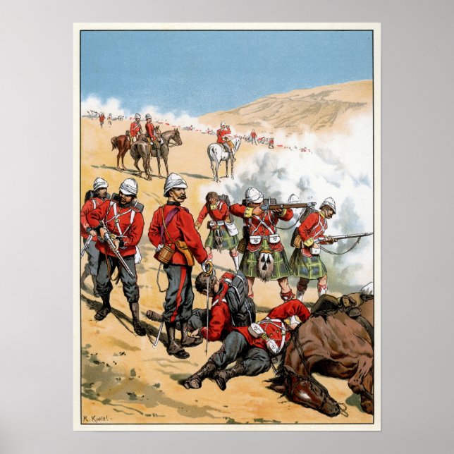 British soldiers of the 19th century poster (Front)
