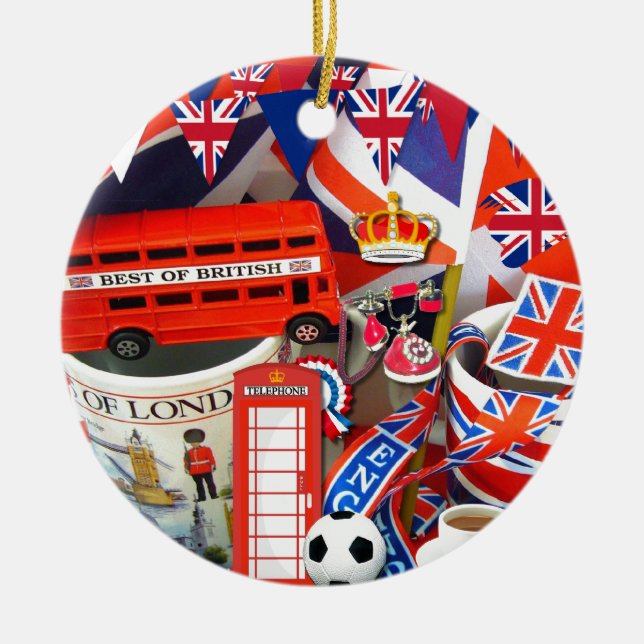 British Souvenirs Christmas Ornament (Front)
