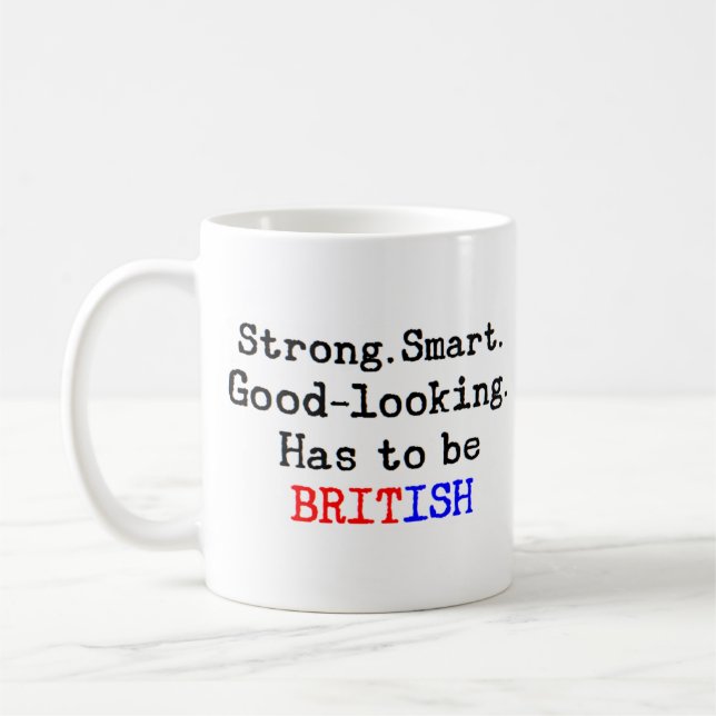 british strong coffee mug (Left)