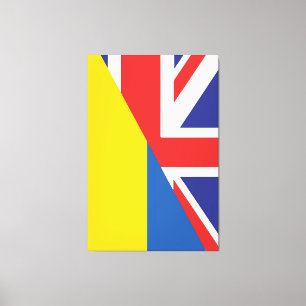 British support towards Ukraine Sherpa Blanket Canvas Print