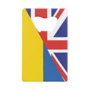 British support towards Ukraine Sherpa Blanket Credit Card Bottle Opener