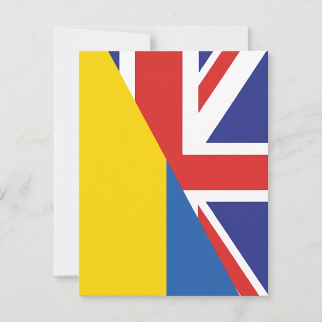 British support towards Ukraine Sherpa Blanket Invitation (Front)