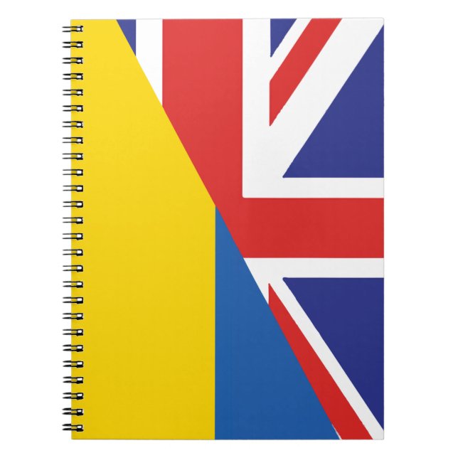 British support towards Ukraine Sherpa Blanket Notebook (Front)