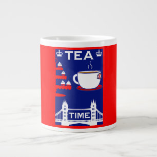 British Tea Lovers Large Coffee Mug