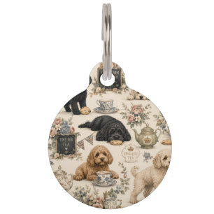 British Tea Room Cockapoo Dog Tag