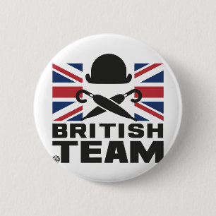 BRITISH TEAM 2 INCH ROUND BUTTON