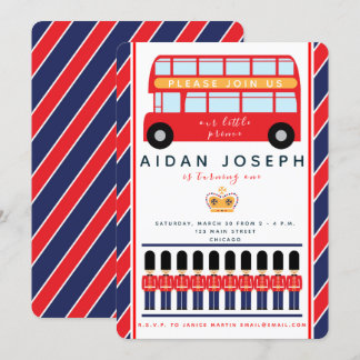 British Themed Invitation