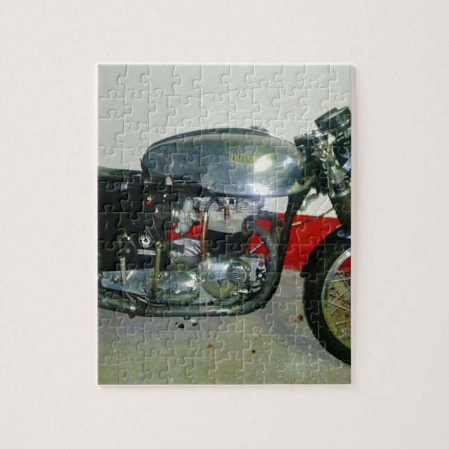 British Triton Motorcycle. Jigsaw Puzzle (Vertical)