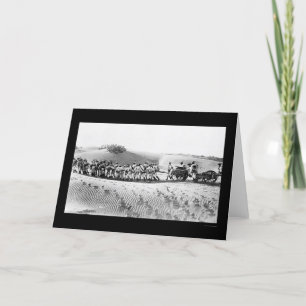 British Troops Pulling a Field Gun 1914 Card