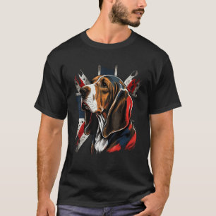 British UK Basset Hound on Great Britain Basset Ho T-Shirt