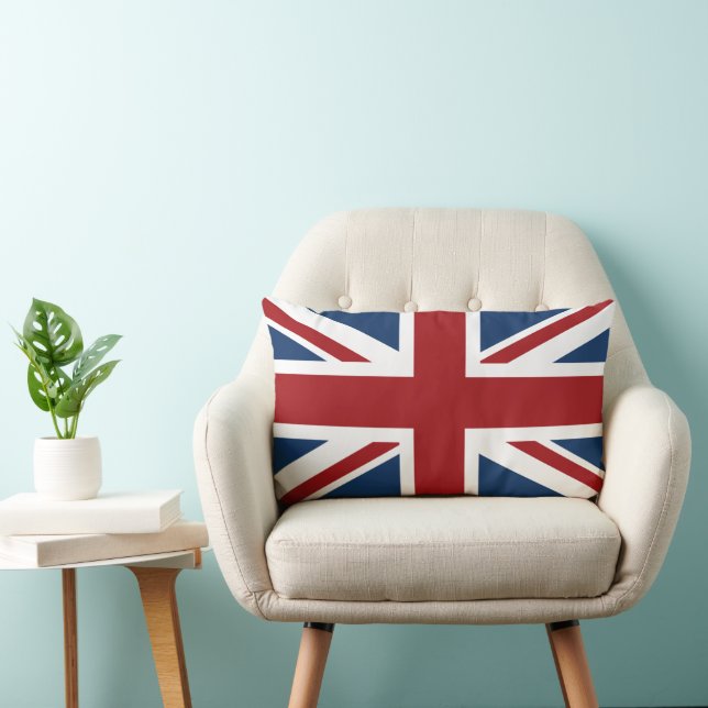British UK Flag Throw Pillow (Chair)
