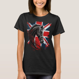 British UK Horse on Great Britain Horse T-Shirt