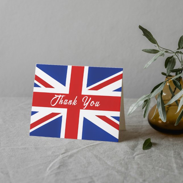  British UK United Kingdom Flag Thank You Card (British UK United Kingdom Flag Thank You Card
)