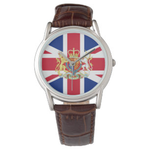 British Union Flag and Royal Crest Watch