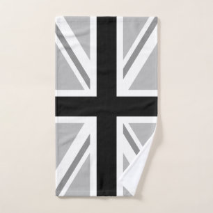 British Union Flag (Union Jack) Monochrome Hand Towel