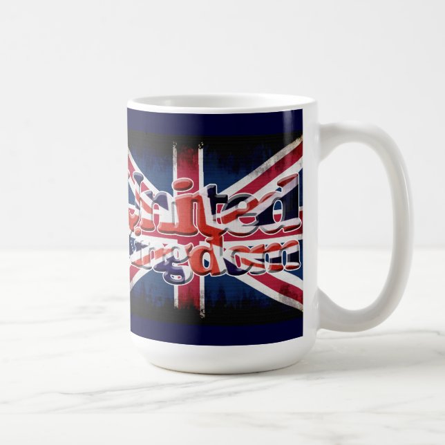 British Union Flag Union Jack Patriotic Design Coffee Mug (Right)