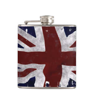 British Union Flag Union Jack Patriotic Design Hip Flask