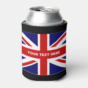 British Union Jack flag can coolers Personalize