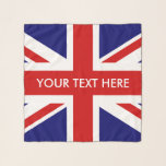 British Union Jack flag custom chiffon scarf<br><div class="desc">British Union Jack flag custom chiffon scarf. Custom transparent scarves for trendy fashion men and women. Available in different sizes, colours and shapes. Cool Birthday and Holiday gift idea for her. Create unique scarves for yourself, wife, friend, coworker, wedding bride, mom, sister, daughter, bridesmaids, pet, dog etc. English pride design....</div>