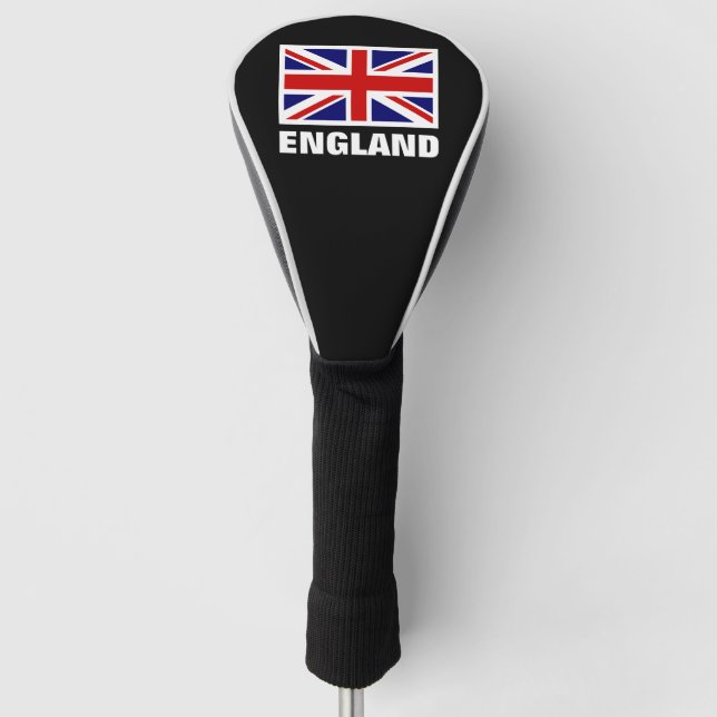 British Union Jack flag custom driver Golf Head Cover (Front)
