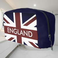 British Union Jack flag custom travel toiletry bag