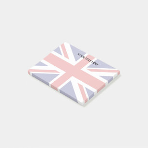 British Union Jack flag design Personalized Post-it Notes