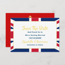 British Union Jack Flag Destination Wedding