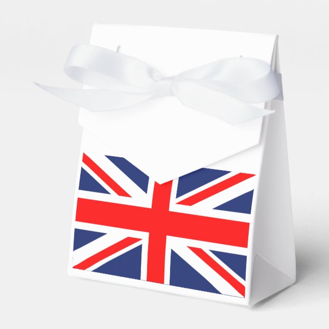 British Union Jack Flag Favor Box (Front Side)
