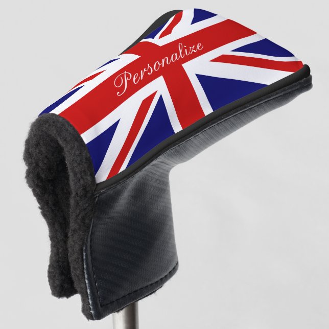 British Union Jack flag golf head putter cover (3/4 Front)