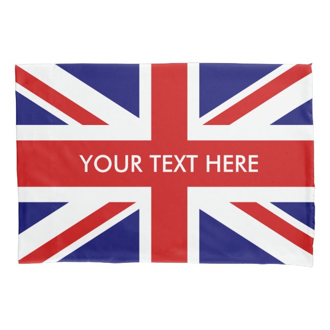 British Union Jack flag pillowcase (Front)