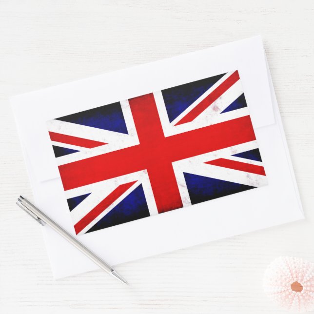 British Union Jack Flag Sticker (Envelope)