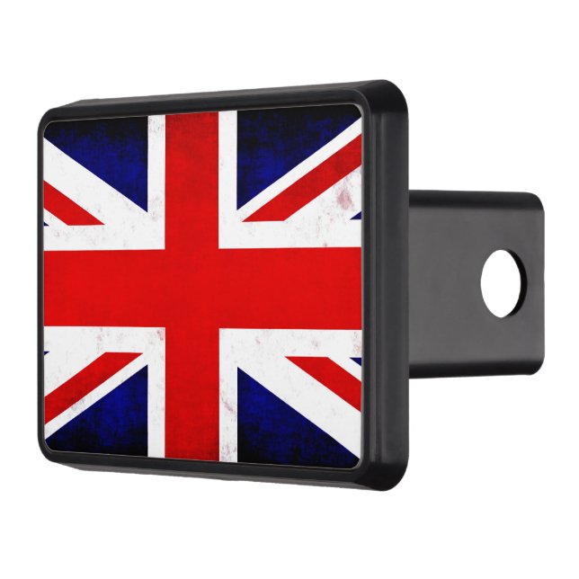 British Union Jack Flag Trailer Hitch Cover (Left)