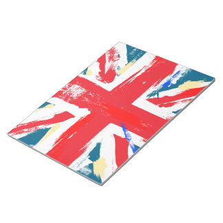 British Union Jack Flag Vintage Worn Notepad