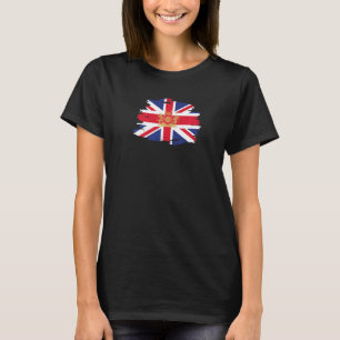 BRITISH UNION JACK FLAG WITH ROYAL CREST, UK, UNIT T-Shirt