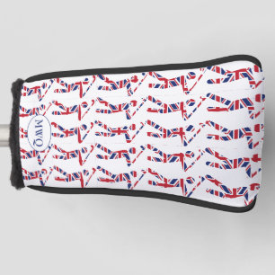 British Union Jack Monogram Golf Head Cover
