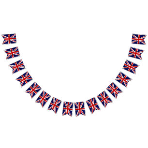 British Union Jack  Platinum  Jubilee Bunting Flag