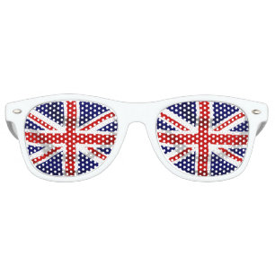 British Union Jack Platinum Jubilee Flag Retro Sunglasses