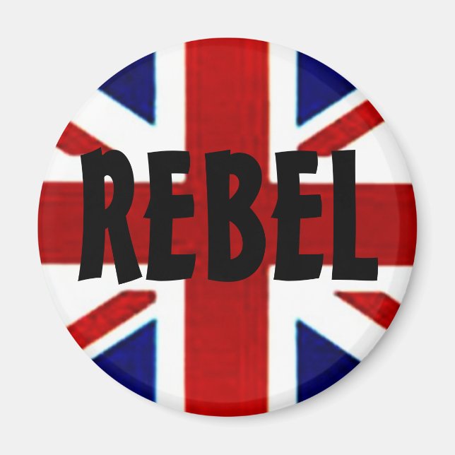 British/Union Jack REBEL Magnet (Devant)