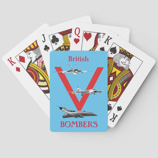 British 'V' Bombers Playing Cards (Back)