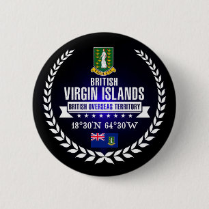 British Virgin Islands 2 Inch Round Button