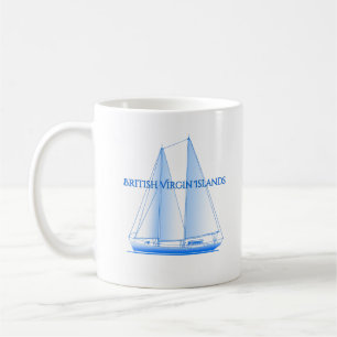 British Virgin Islands Coastal Nautical Sailing Sa Coffee Mug