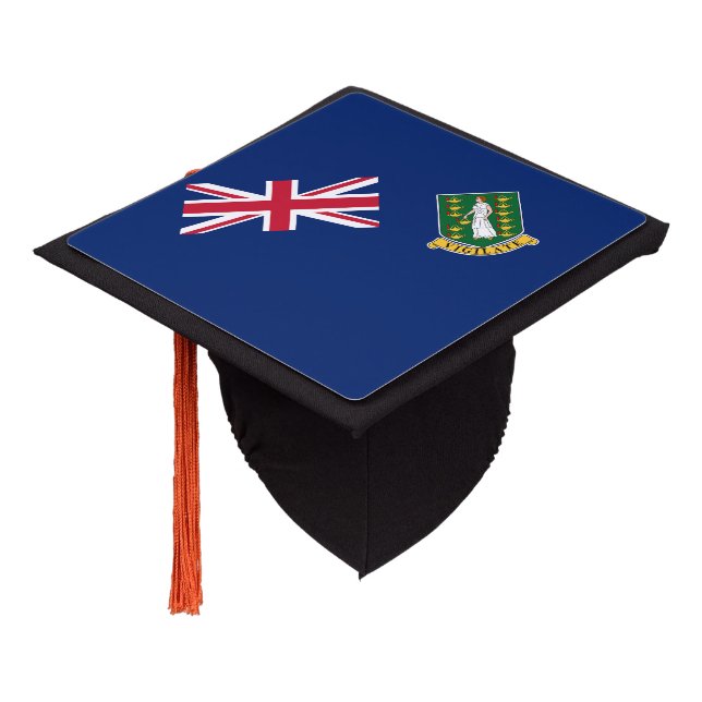 British Virgin Islands Flag Graduation Cap Topper (Angled)